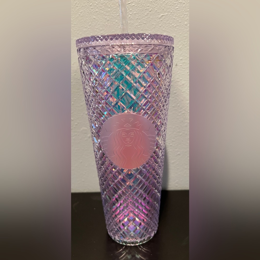 NWT 2022 Holiday Jewel Iridescent Tumbler with Straw